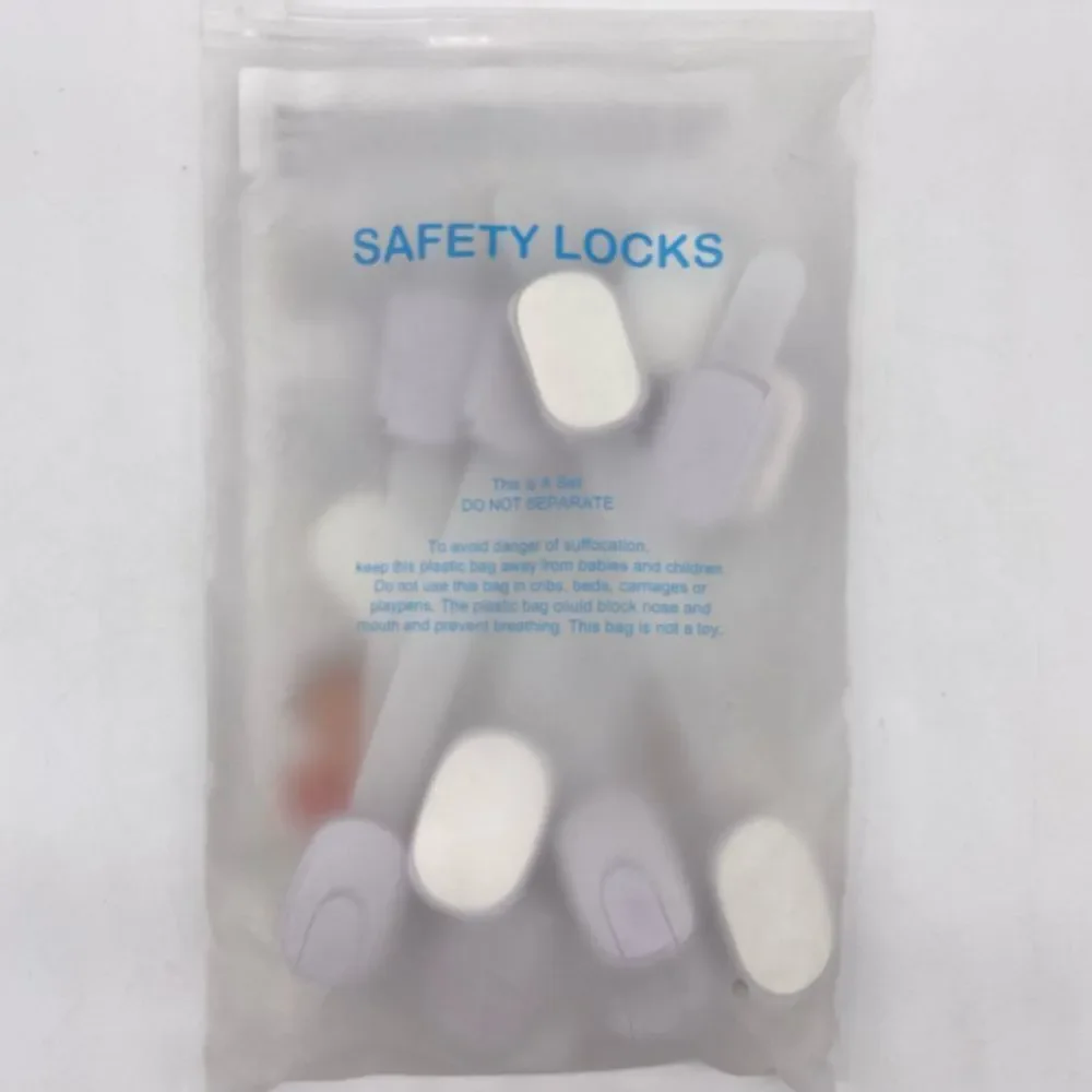Betertek Cabinet Child Safety Locks And Extra Adhesive Set of 10
